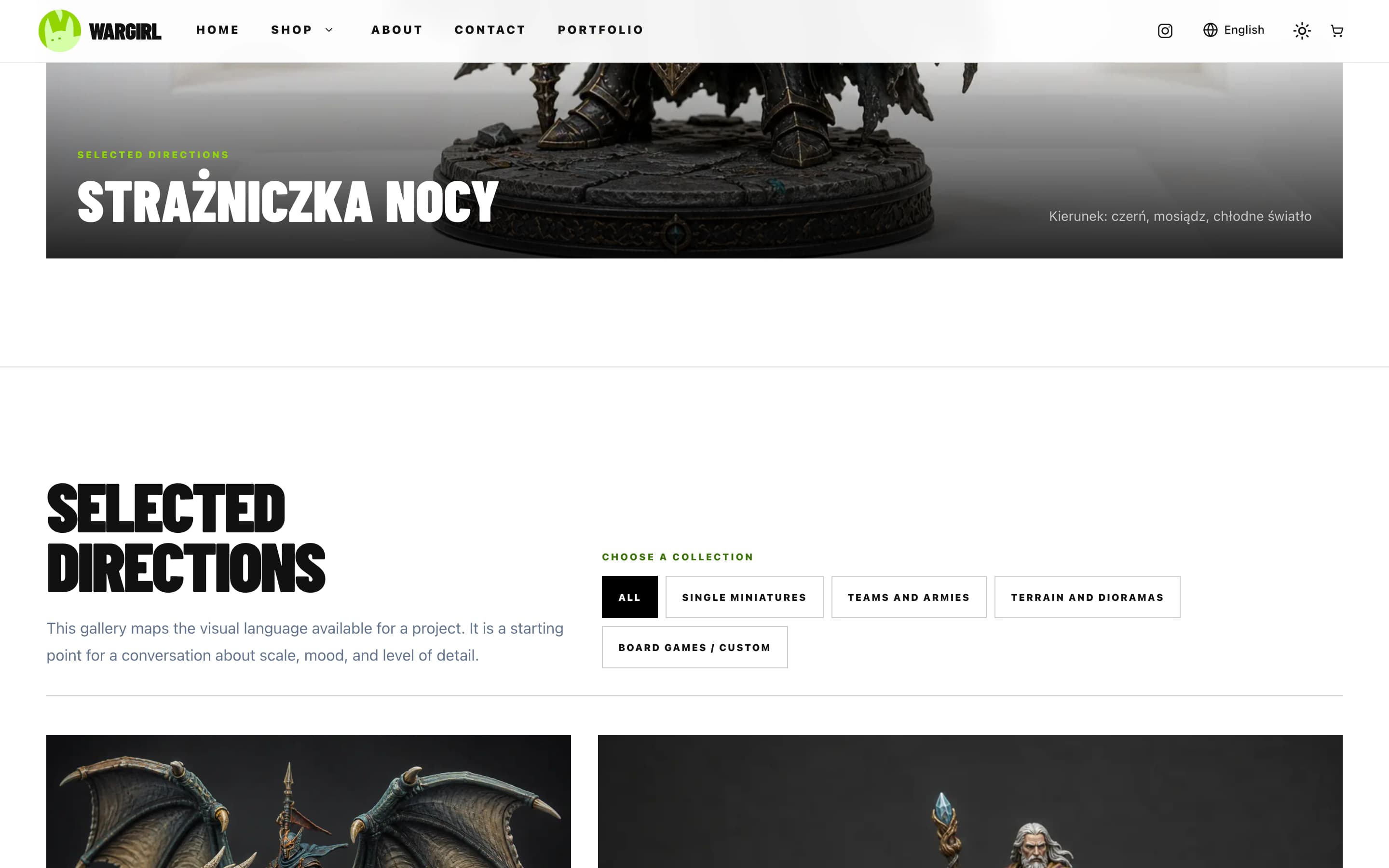 Portfolio ręcznie malowanych realizacji Wargirl.
