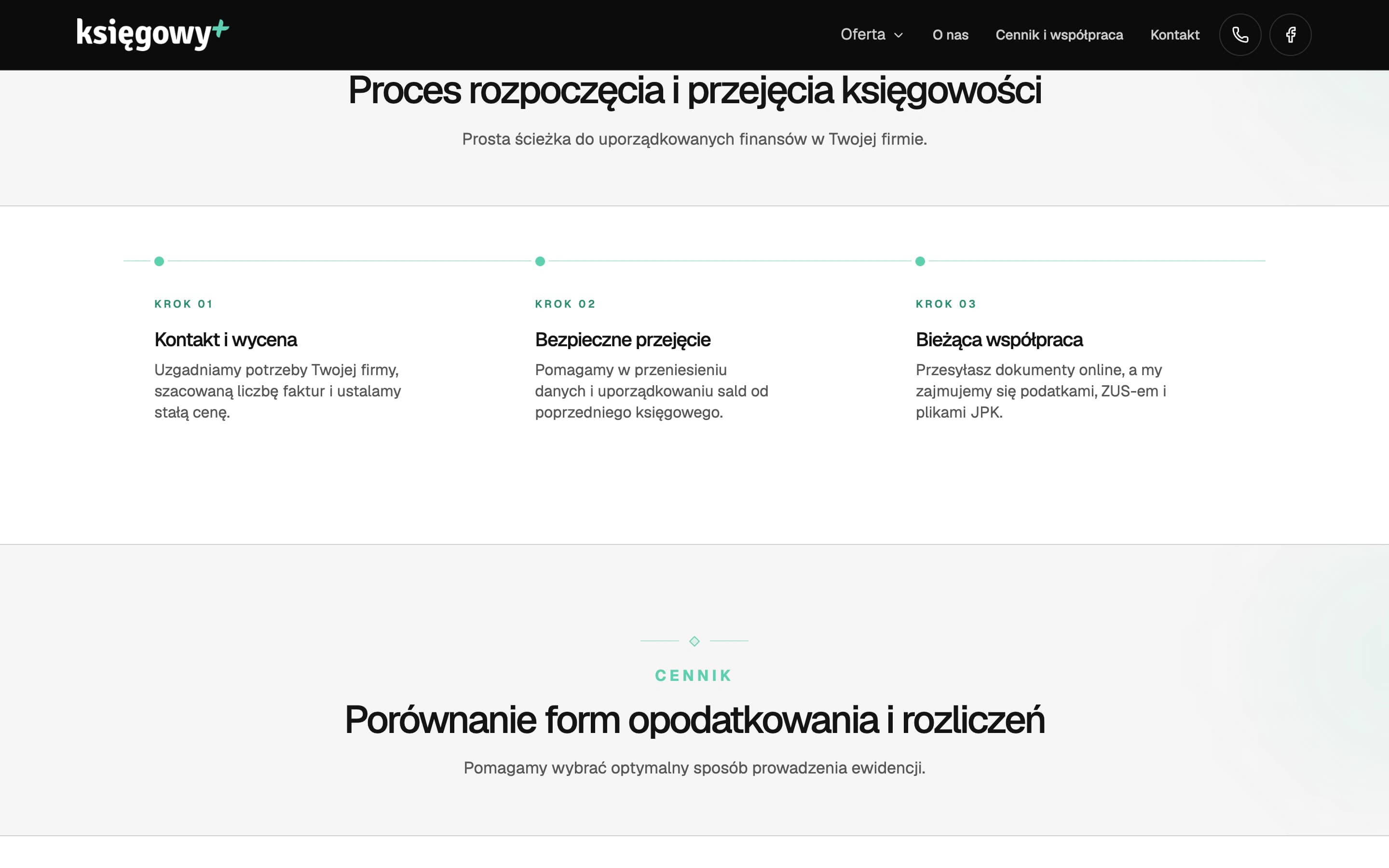 Desktopowy opis rozpoczęcia współpracy z Księgowy Plus.